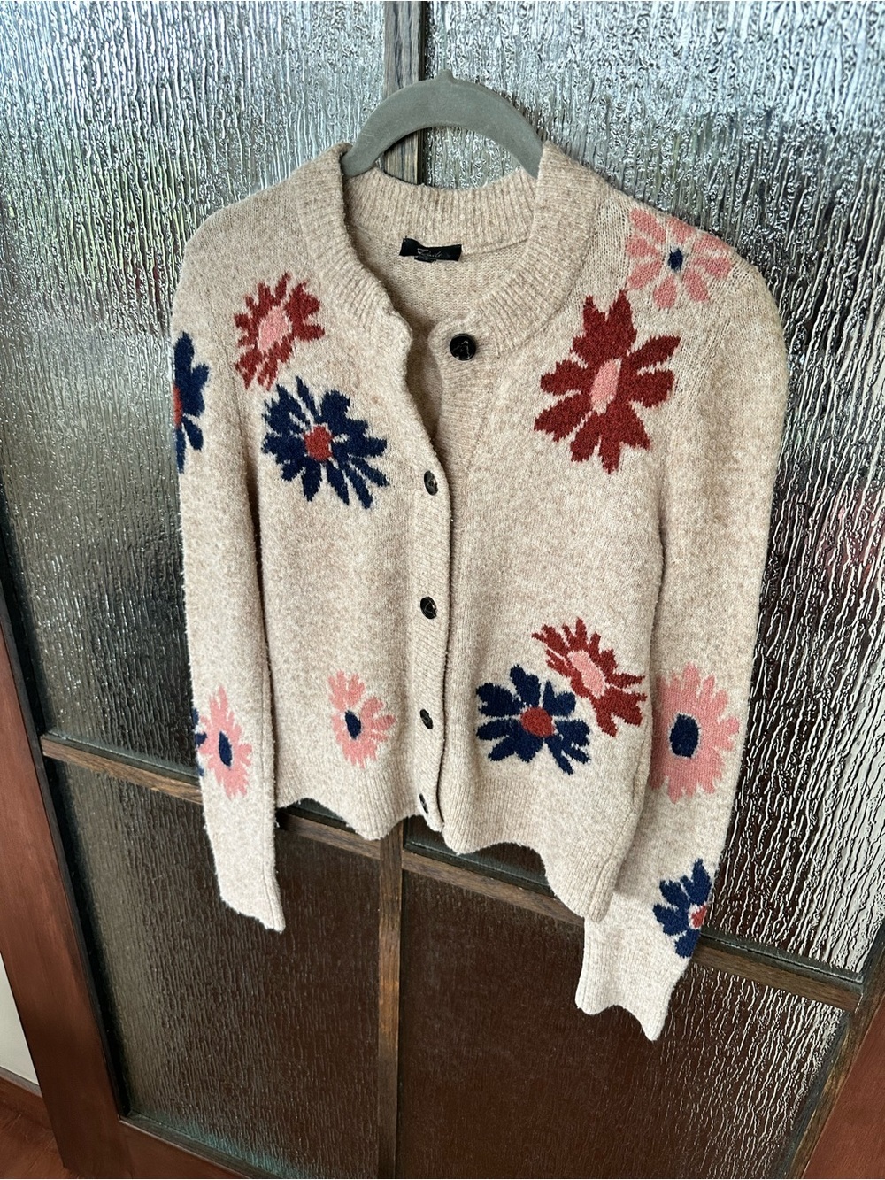 Rails Millie Cardigan Beige Floral Button-Front Women's Cardigan Sweater Sz XS. - Picture 6 of 15